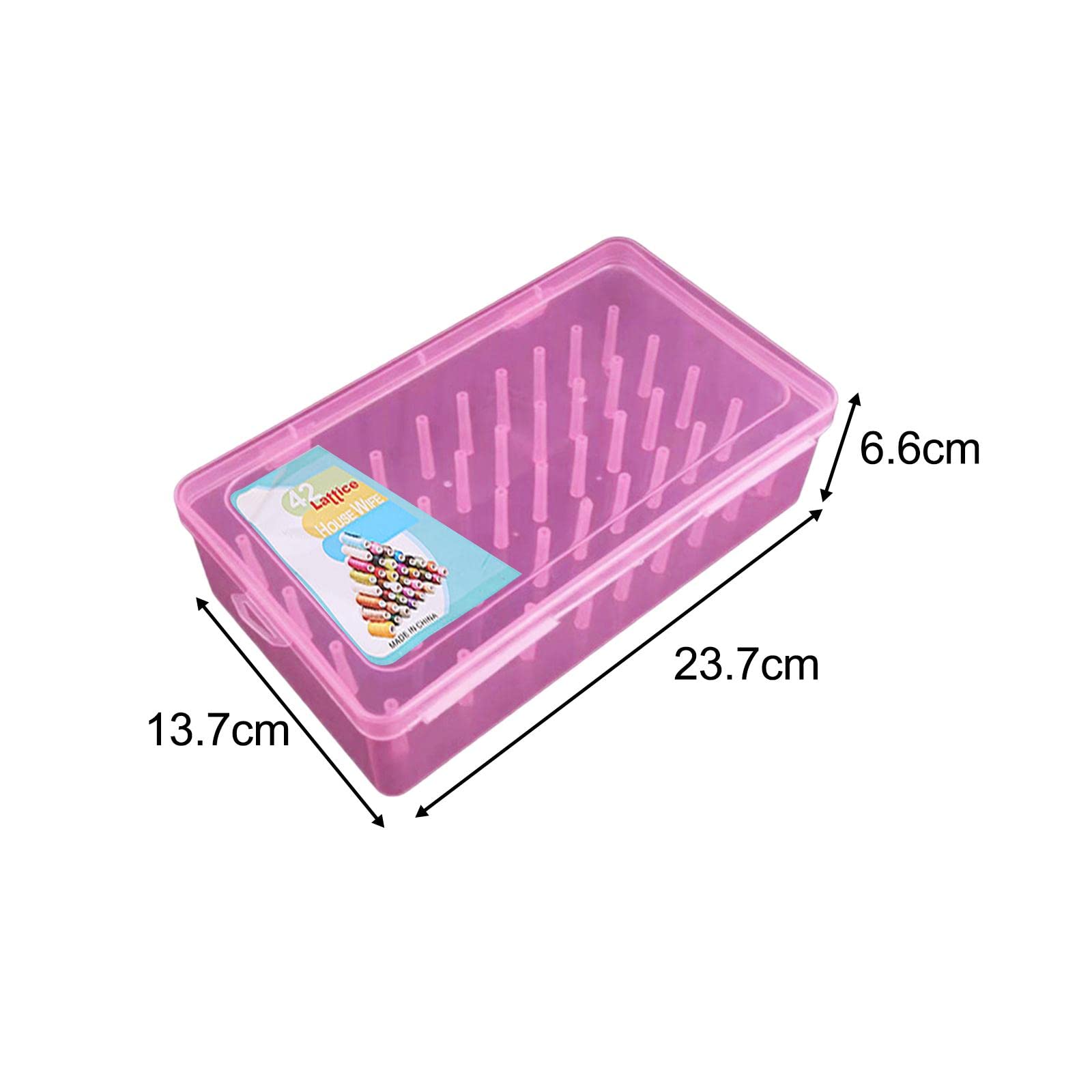 UGPLM Sewing Thread Storage Box Sewing Reel Case Spool Organizing Sorting Holder Embroidery Thread Organiser for Sewing Bobbin Threads Spools Gift