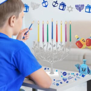 The Dreidel Company Jerusalem Hanukkah Candles Menorah Candles Chanukah Candles 44 for All 8 Nights of Chanukah (Single)