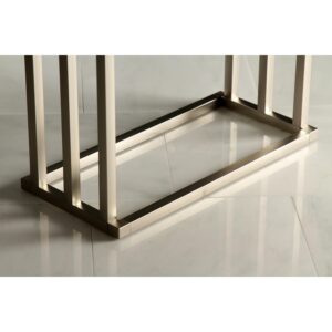 kingston brass edenscape freestanding 3-tier towel rack brushed nickel brushed