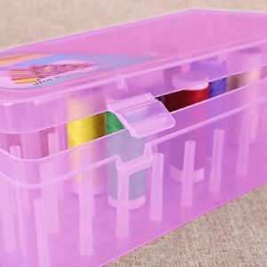 UGPLM Sewing Thread Storage Box Sewing Reel Case Spool Organizing Sorting Holder Embroidery Thread Organiser for Sewing Bobbin Threads Spools Gift