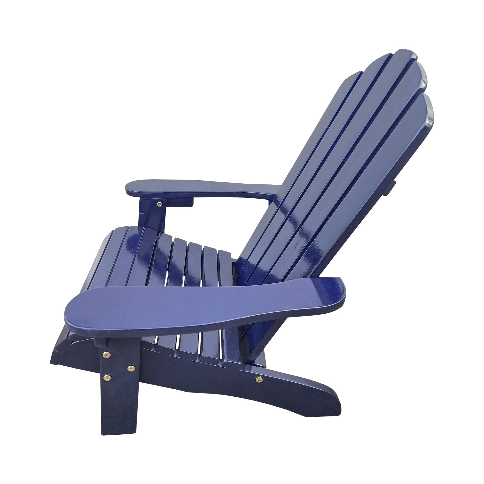 ROSE BLOOM Kids Adirondack Chair, Solid Wood Outdoor Patio Weather Resistant Chair for Children, Classic seat for Deck, Garden, Backyard, Porch and Lawn (Navy Blue)