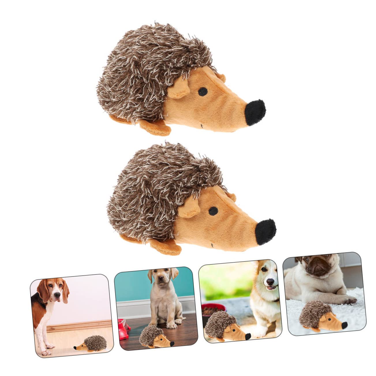 Mipcase 8 Pcs Pet Toy Hedgehog Shaped Molar Toy Dog Chewing Toys Dogs Training Toys Teething Toy Soft Toys Dog Dental Chew Toys Hedgehog Stuffed Dog Toy Dog Molar Toy Plush Puppy The Dog