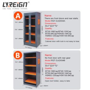 LYREIGN cat40 CNC Tool Rack CNC Tool Holder Storage cart CNC Tool Storage cabinets Large Capacity Tool cabinets CAT50-84CAP