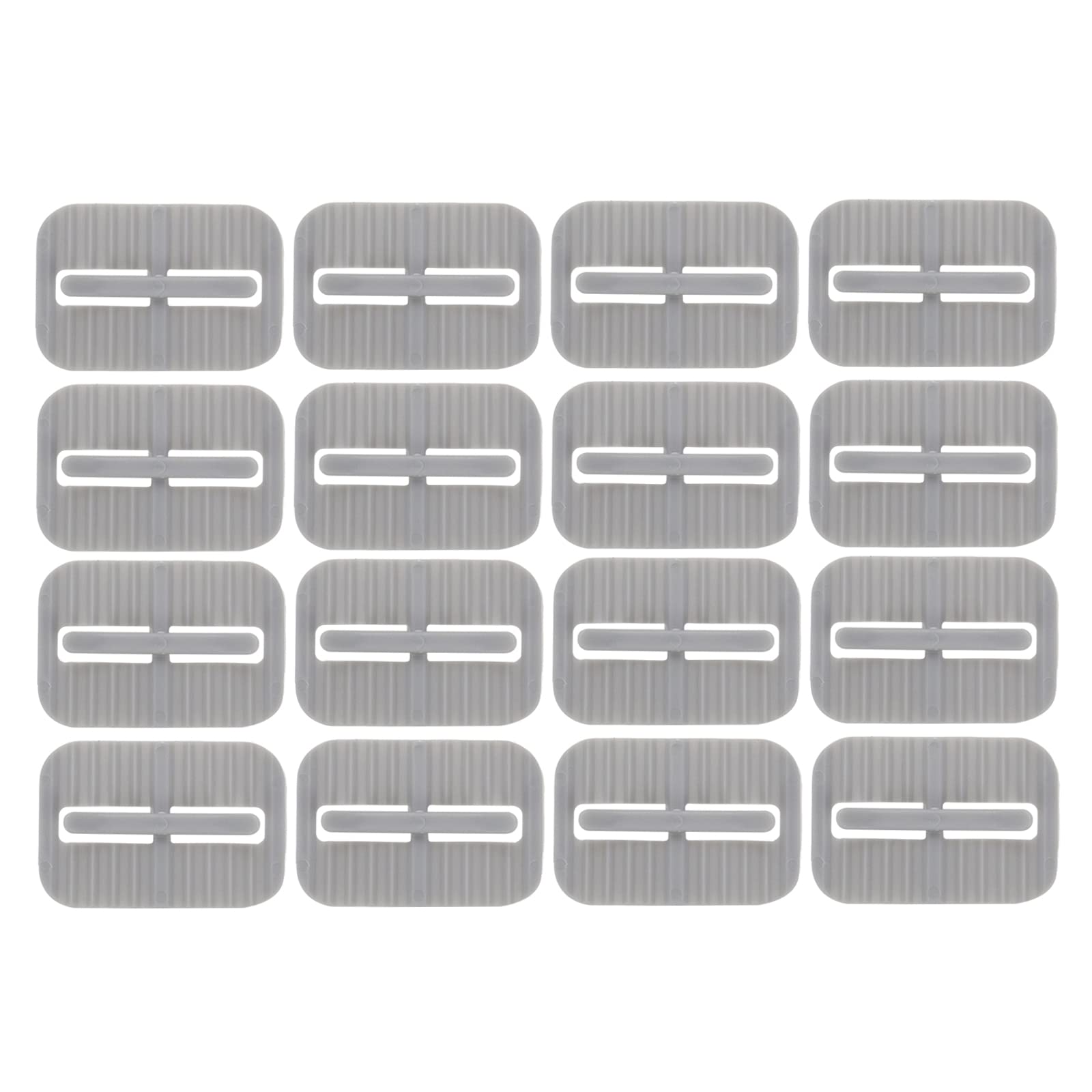 Sscon 16Pcs Garbage Bag Sticky Clips Trash Can Bag Holders Trash Bag Fixing Clamps Grey