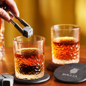 Kollea Cool Boss Gifts for Men, Whiskey Decanter Set with Glasses, Best Boss Birthday Christmas Gifts for Men, Office Farewell Gifts for Boss, Manager, Leader, Personalized Liquor Decanter Present