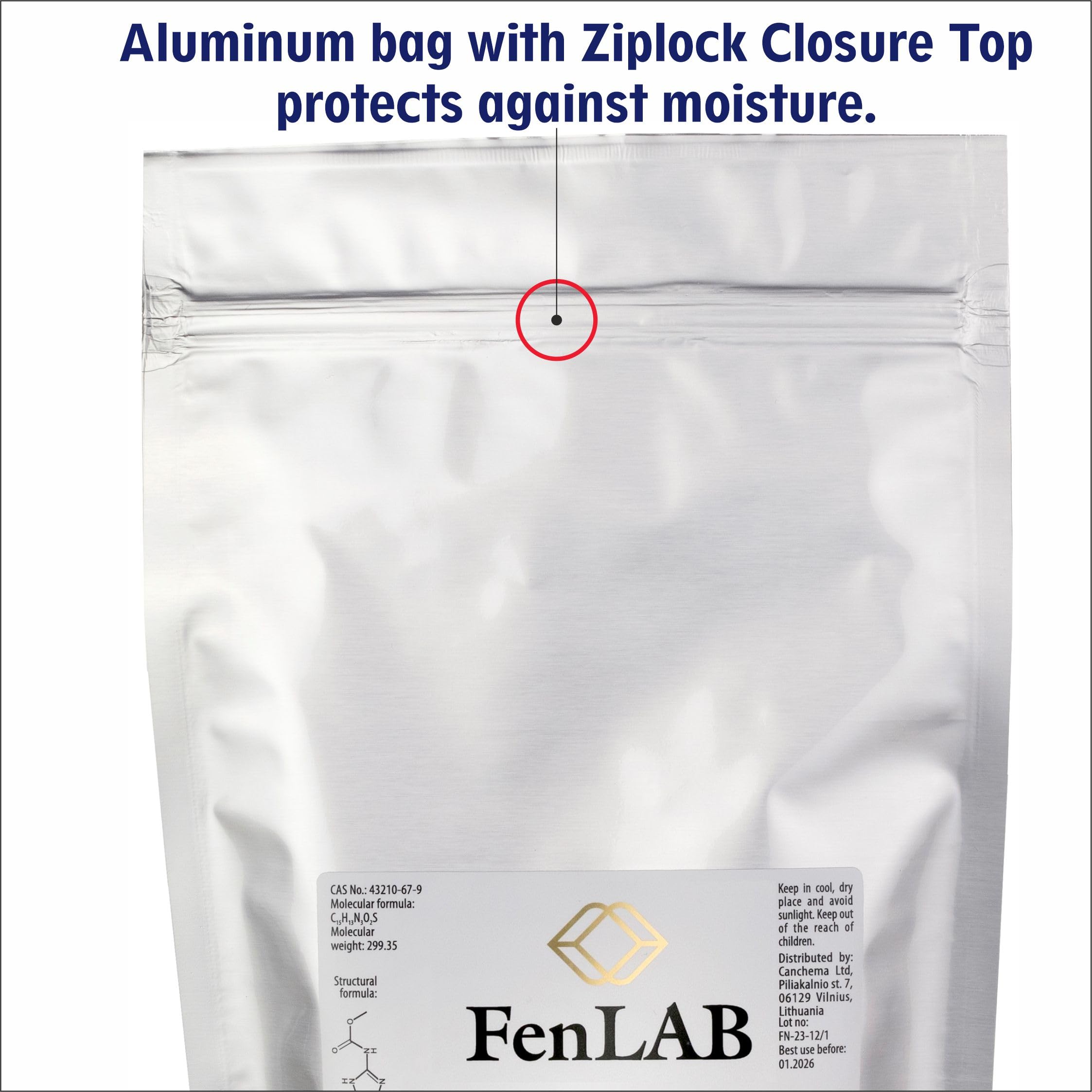 Fen LAB 250g (8.8oz) Powder, Purity >99%, 222mg Spoon Inside, Quality Tested, Analysis Report Included