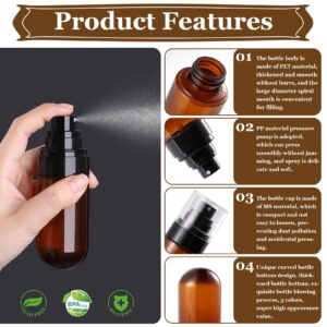 Sublaga Mini Spray Bottle, 24Pcs Spray Bottle & Essential Oil Bottle Kit with Dropper, Funnel, 4 Sheet Stickers, 2 Marker pen