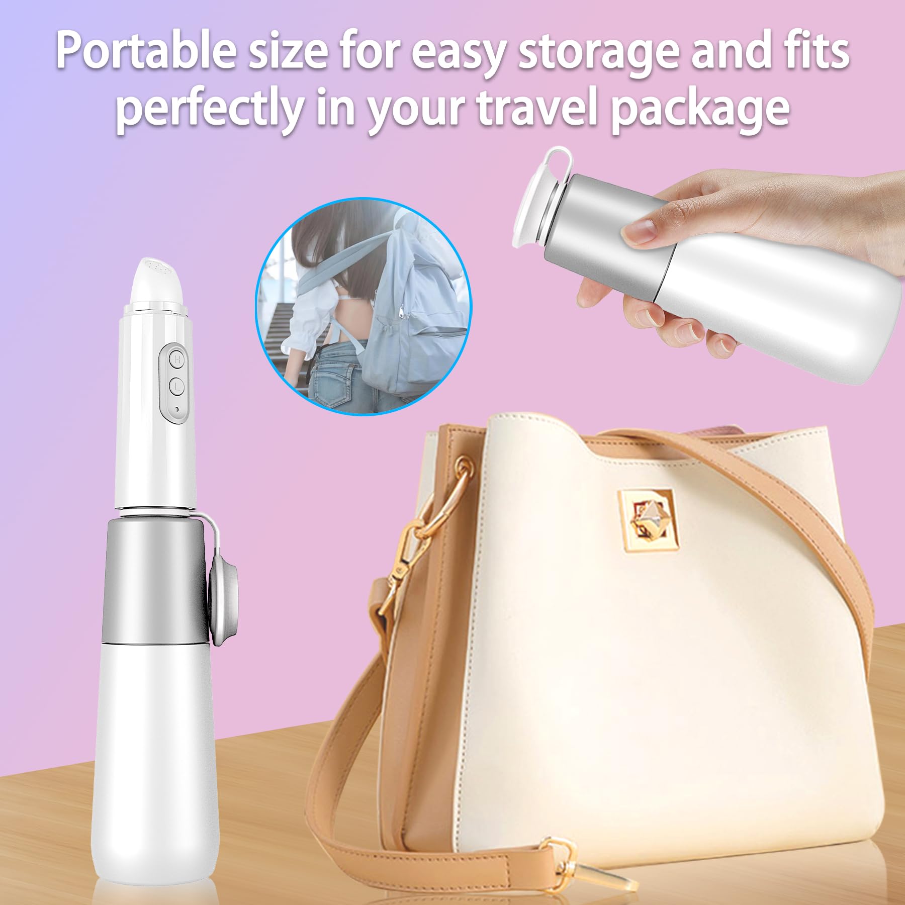 Portable Bidet for Traval, Electric Rechargeable Handheld Travel Bidet, Portable Hygiene Sprayer for Men, Women, and Postpartum Care, Travel Essentials