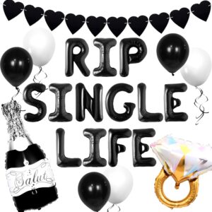 laventy rip single life bachelorette party decoration gothic bachelorette party decorations bachelorette engagement wedding party