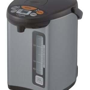 Zojirushi CD-WCC30 Micom Water Boiler & Warmer, Silver & NS-RPC10HM Rice Cooker and Warmer, 5.5-Cup (Uncooked), Metallic Gray