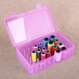 UGPLM Sewing Thread Storage Box Sewing Reel Case Spool Organizing Sorting Holder Embroidery Thread Organiser for Sewing Bobbin Threads Spools Gift