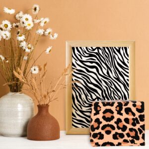 AnyDesign 5 Designs Animal Print Tissue Paper 90 Sheet Leopard Zebra Giraffe Tiger Cow Skin Pattern Art Tissue Animal Print Wrapping Paper Assortment for DIY Crafts Gift Packing, 19.7 x 13.8 Inch