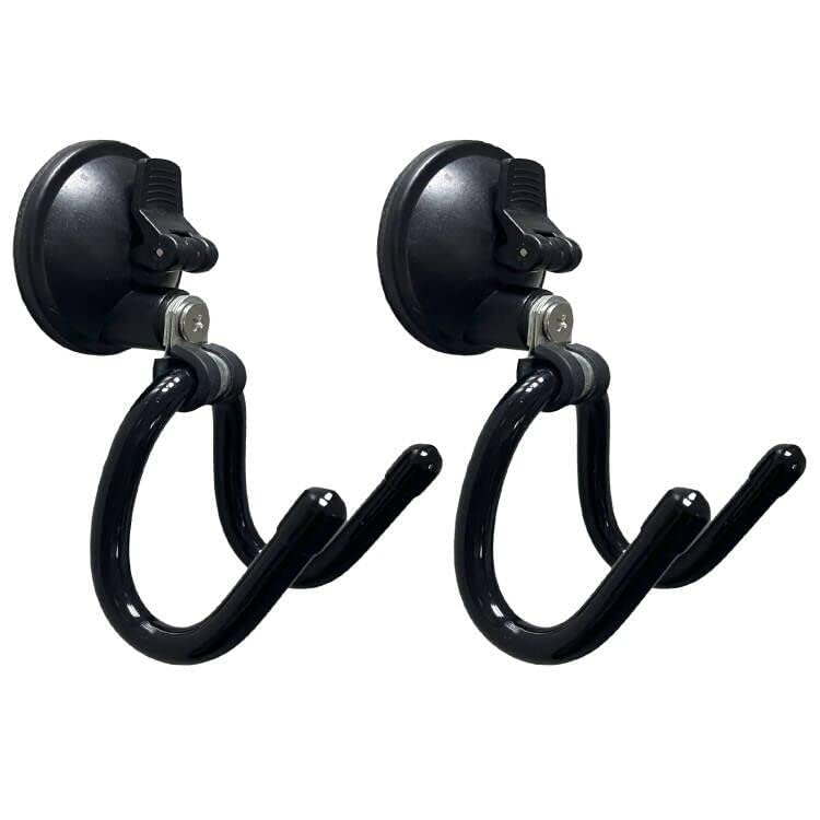 AUXPhome 2Pack Suction Cup Hooks, Hat Storage Organizer Stand Holder Hanger for Car, Shower,Glass Window,Kitchen & Bathroom & Restroom, for towels,jacket,Purse,cowboy hat - No Tools，No drilling