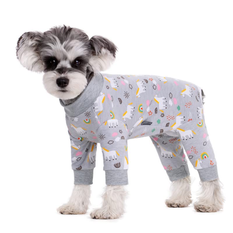 Dog Surgery Recovery Suit, Dog Onesie for Surgery Female Male Dogs, Dogs Pajamas Long Sleeve, Small Dogs Onesie, Abdominal Wound Bandages Surgical Suit, Cat Recovery Suit for Shedding Skin Disease