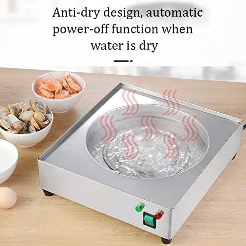 DAREV Electric Cantonese Rice Noodle Rolls Machine, 2 Layer Stainless Steel Steamed Vermicelli Roll Steamer with 3 Steameing Tray