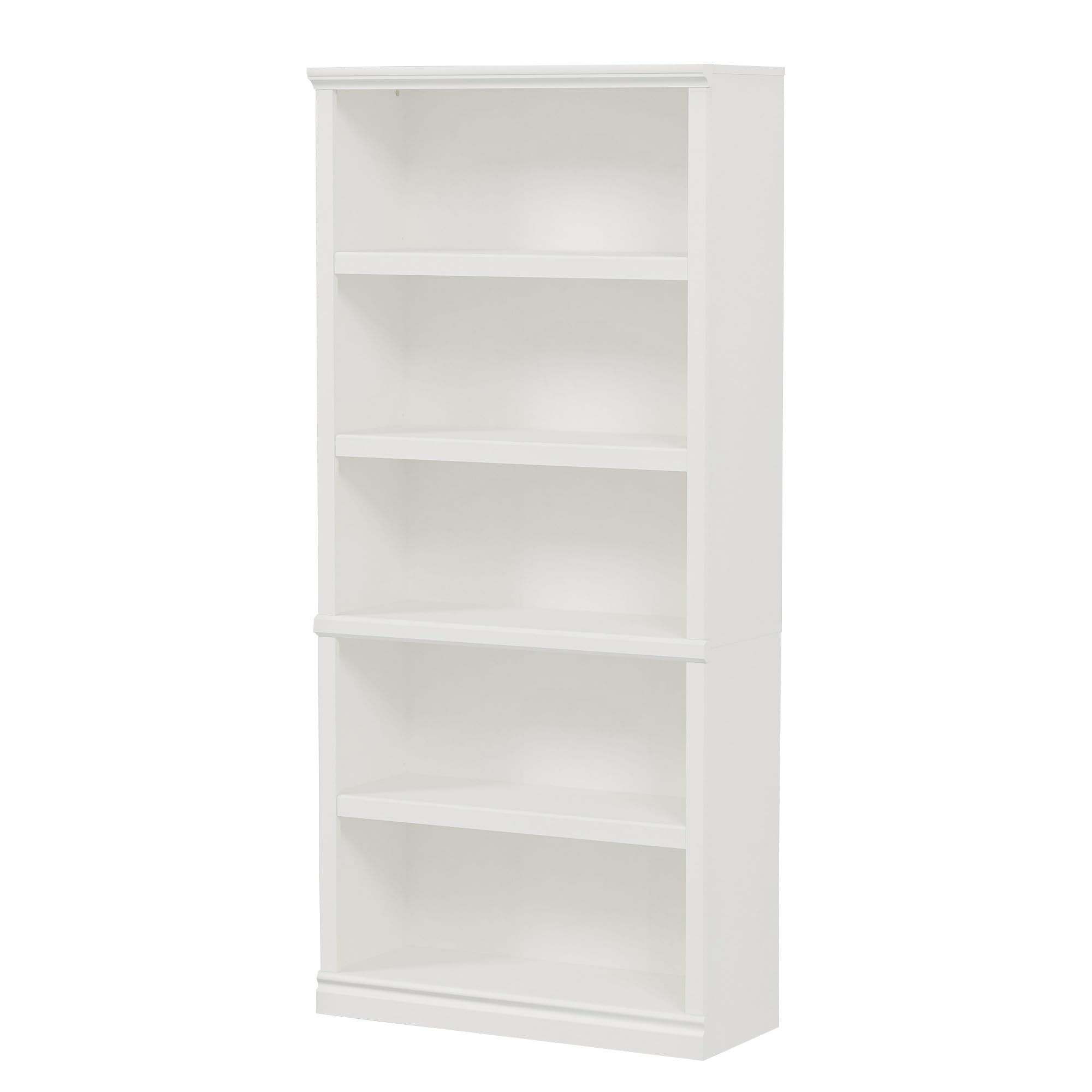 Bevfint 70 in Tall Bookcase, White Bookshelf Open Storage 5 Tier Shelves, 33 inch Wide Floor Standing Bookshelves, Book Case for Home School Library Office Bedroom Kids, White