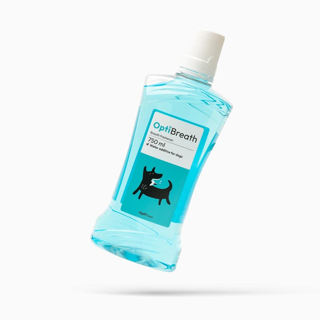 OptiBreath Water Additive Breath Freshener - Prevents Plaque and Tartar Formation, Enhance Oral Hygiene for Your Pet's Optimal Dental Wellness