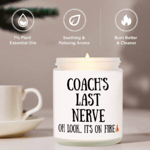 Scented Candle- Coach Gifts, Football Coach Gifts, Christmas Gifts for Coach from Basketball/Soccer/Softball/Baseball Team, Birthday, Thank You Gifts for Athletic Trainer, Personal Trainer