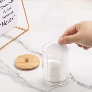 Cotton Round Holder Cotton Swabs Holder Cotton Ball Holder Cotton Swabs Holder Bathroom Set Cotton Swabs Organizers and Storage Cotton Swab Dispenser for Cotton Swabs, Mouthwash Cups, Cotton Pads,