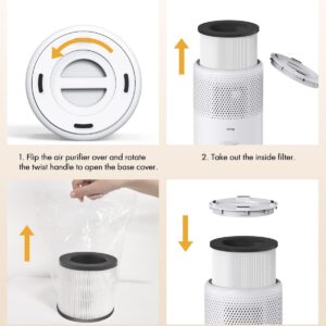 Air Purifier B-D02U Replacement Filter, VEWIOR H13 True HEPA Air Cleaner Filter (Special for B-D02U Air Purifier)