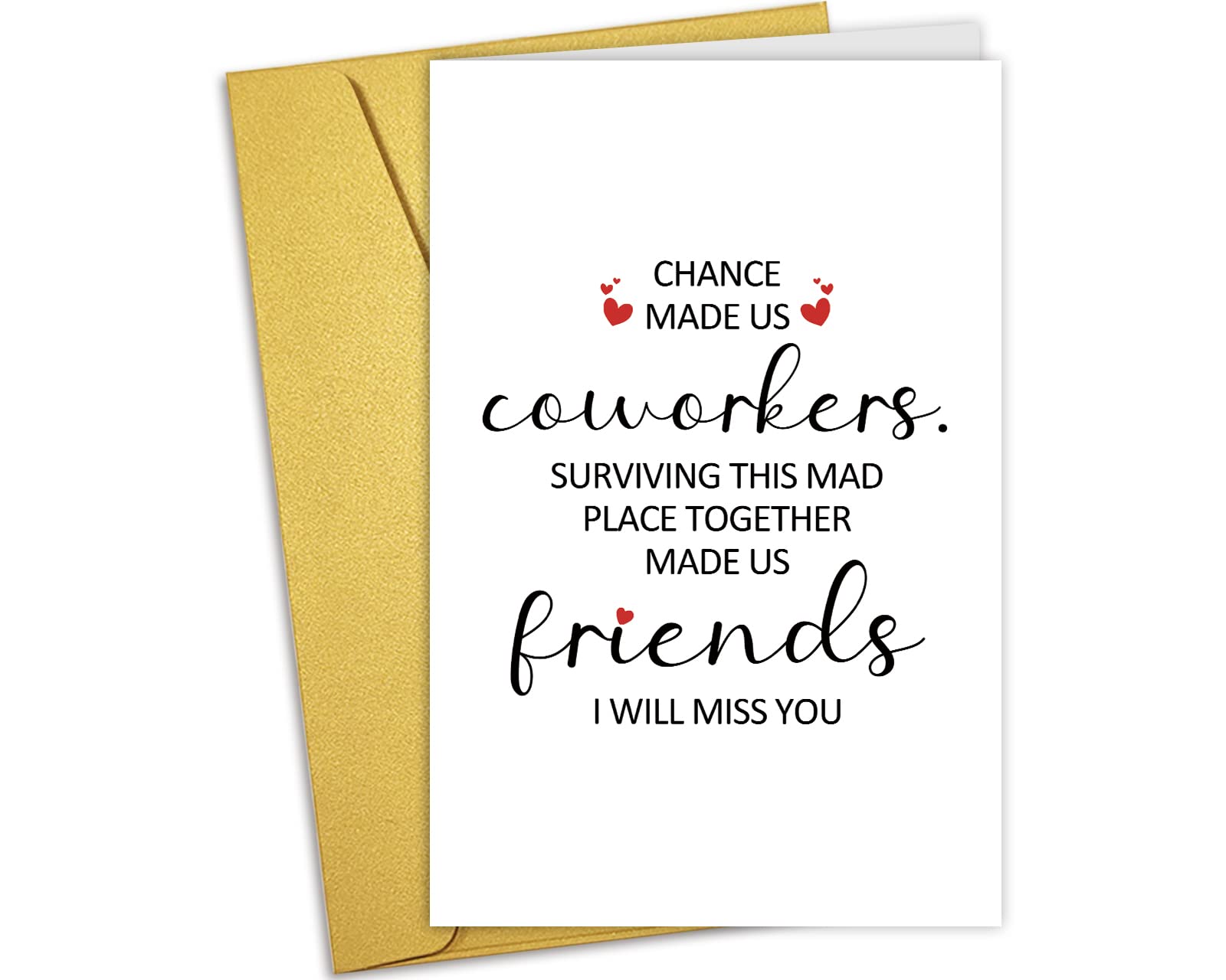 Nchigedy Humorous Going Away Card for Him Her, Funny Leaving Card for Boss Coworker, Hilarious Retirement Card for Workmate, Coworker Appreciation Card