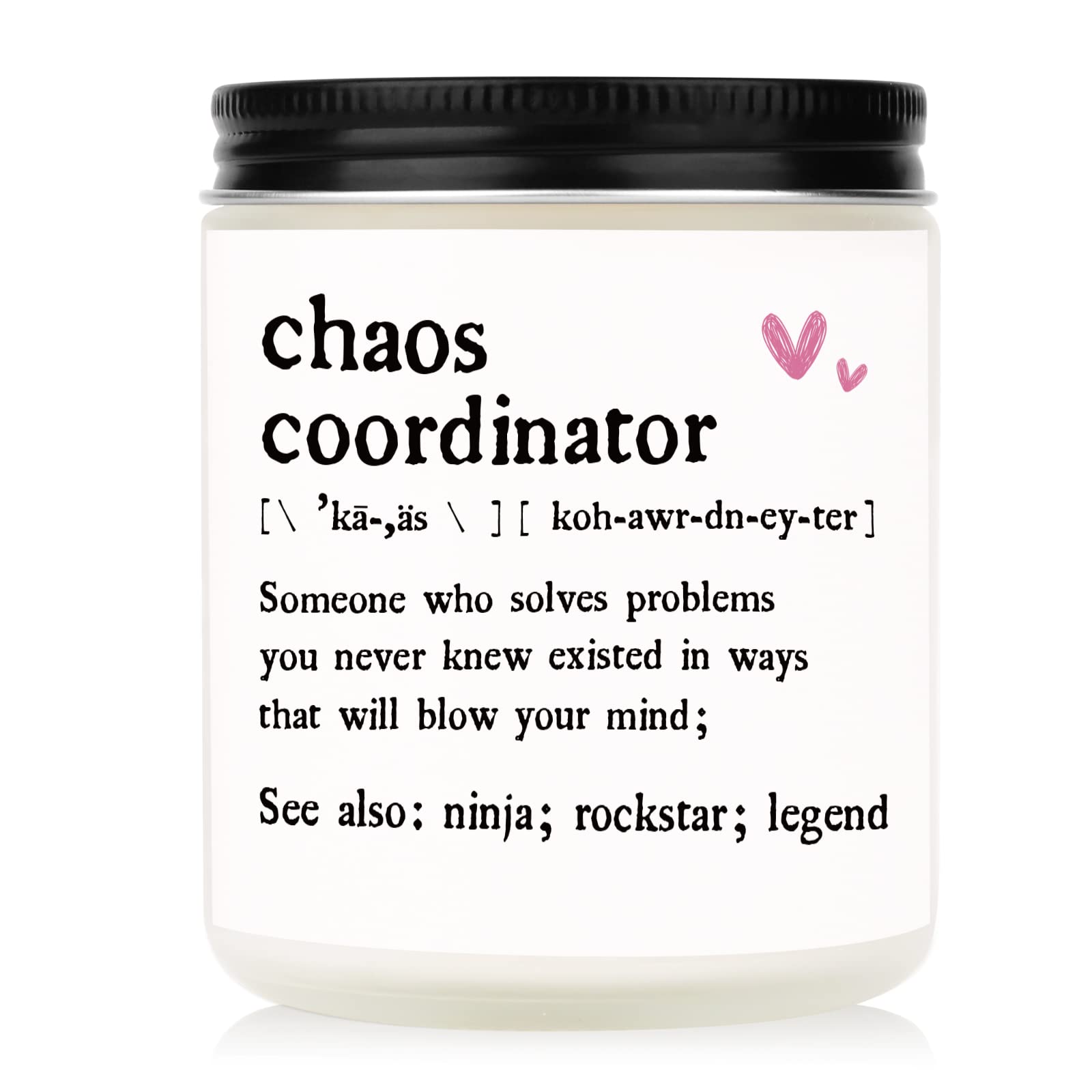 Niyewsor Chaos Coordinator Gifts for Women, Christmas Day Gifts, Thank You Candle Gifts for Women, Principal Gifts, Birthday Gifts for Boss, Teacher, Coworker, Leader, Nurse