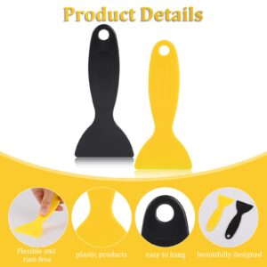 10 Pcs Plastic Scraper,Plastic Spatula Paint Scrapers Flexible Resin Scraper Putty Knife Air Bubble Remover Sticker Installation Tool for 3D Printing Resin Removal,Spackling,Patching,Decal,Wallpaper