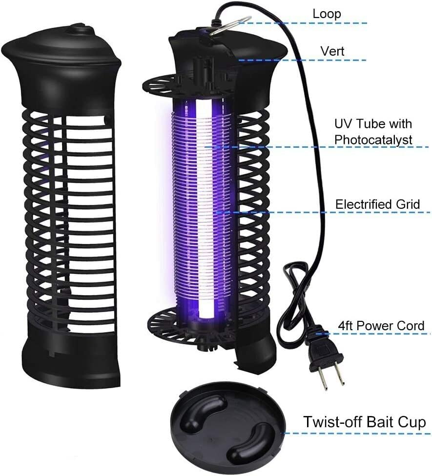 THE PERFECT PART Electric Fly Gnat Killer Lamp Pests Fly Insect Trap Mosquito Bug Zapper 4,000V