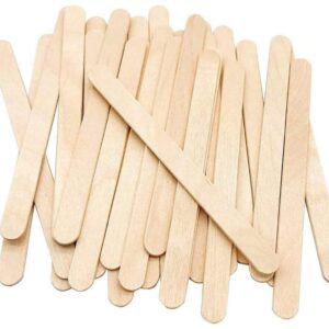 KTOJOY 100 Pcs Craft Sticks Ice Cream Sticks Natural Wood Popsicle Craft Sticks 4.5 inch Length Treat Sticks Ice Pop Sticks for DIY Crafts