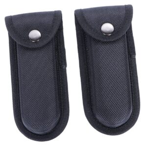 6 pcs Portable Pockets Knifes Pouch,Carry Nylon Sheaths for Folding Knives,Knifes Holders,Folding Pockets Knifes Organizer Pouch,Mini Holsters Holder,Folding Organizer Pouch,Storage Case