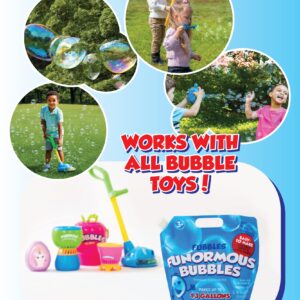 Little Kids Bubbles by Fubbles| Bubble Solution Refill | 169oz Non Toxic Bubble Solution | Bubble Concentrated for Bubble Machine, Bubble Juice Refills