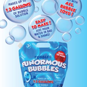 Little Kids Bubbles by Fubbles| Bubble Solution Refill | 169oz Non Toxic Bubble Solution | Bubble Concentrated for Bubble Machine, Bubble Juice Refills