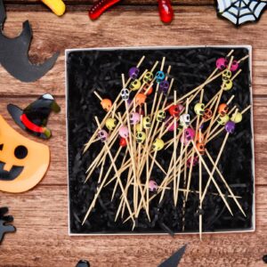 LOMIMOS 250g/8.8oz Halloween Black Raffia Paper Confetti Shred,for Gift Wrapping Craft DIY Packaging Filling Party Decoration