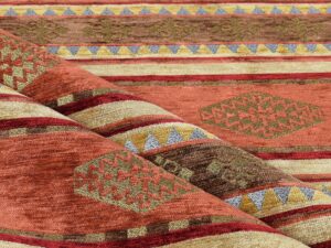 kilim pattern upholstery fabric kilim bohemian boho tapestry tribal southwestern turkish persian moroccan mexican ethnic fabric by the yard meter (2 yards (55" x 72"))