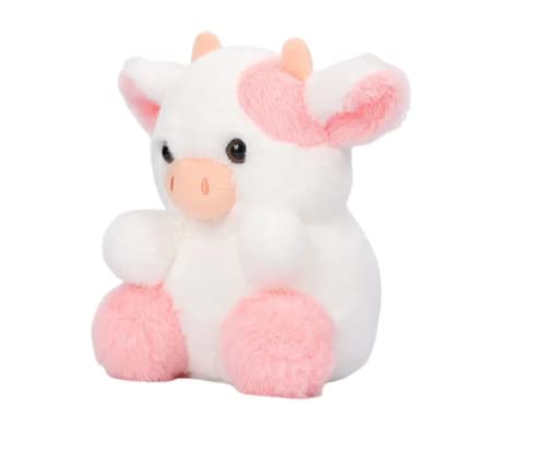 GracesDawn Cow Plush Toy, Plush Pillow Cow Toy, Palm Cows Plush Stuffed Animal Toy, Cartoon Cute Pink Cow Plush Toy, 7.8 inches high