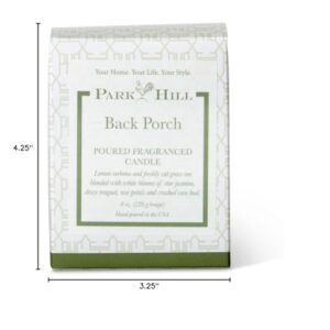 Park Hill Collection Home Fragrance Back Porch Boxed Poured Glass Candle