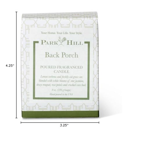 Park Hill Collection Home Fragrance Back Porch Boxed Poured Glass Candle