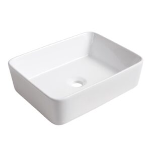 JIBIO 30" Floating Bathroom Vanity, White Flat Stone Countertop Ceramic Sink for Contemporary Bath with 2 Soft-Closing Doors and Ceramic Basin Sink Space-Saving Wall-Mounted Design