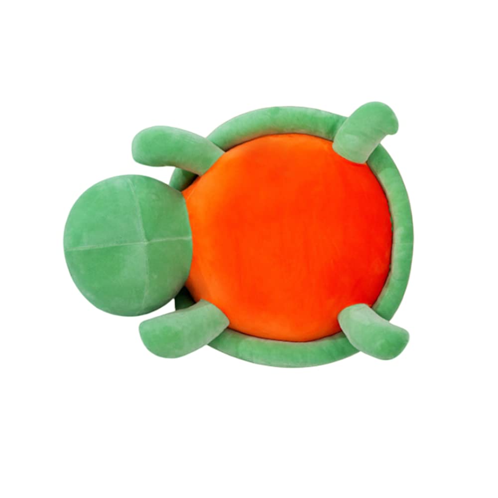 XIYUAN Stuffed Pumpkin Turtle Plush Toy, 20 inch Turtle Stuffed Animal, Turtle Plush Cuddly Soft Pillow, Marine Stuffed Animal, Turtle Plush Pillow（Orange）