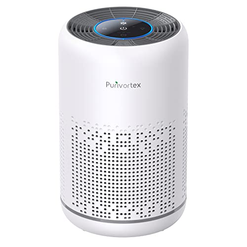 Compact Desktop Air Purifier - True HEPA Filter, Whisper-Quiet Operation, Energy-Efficient - Captures 99.97% of A11ergens, Dust, and Odors - Ideal for Home, Office, and Bedroom - Model: AC300