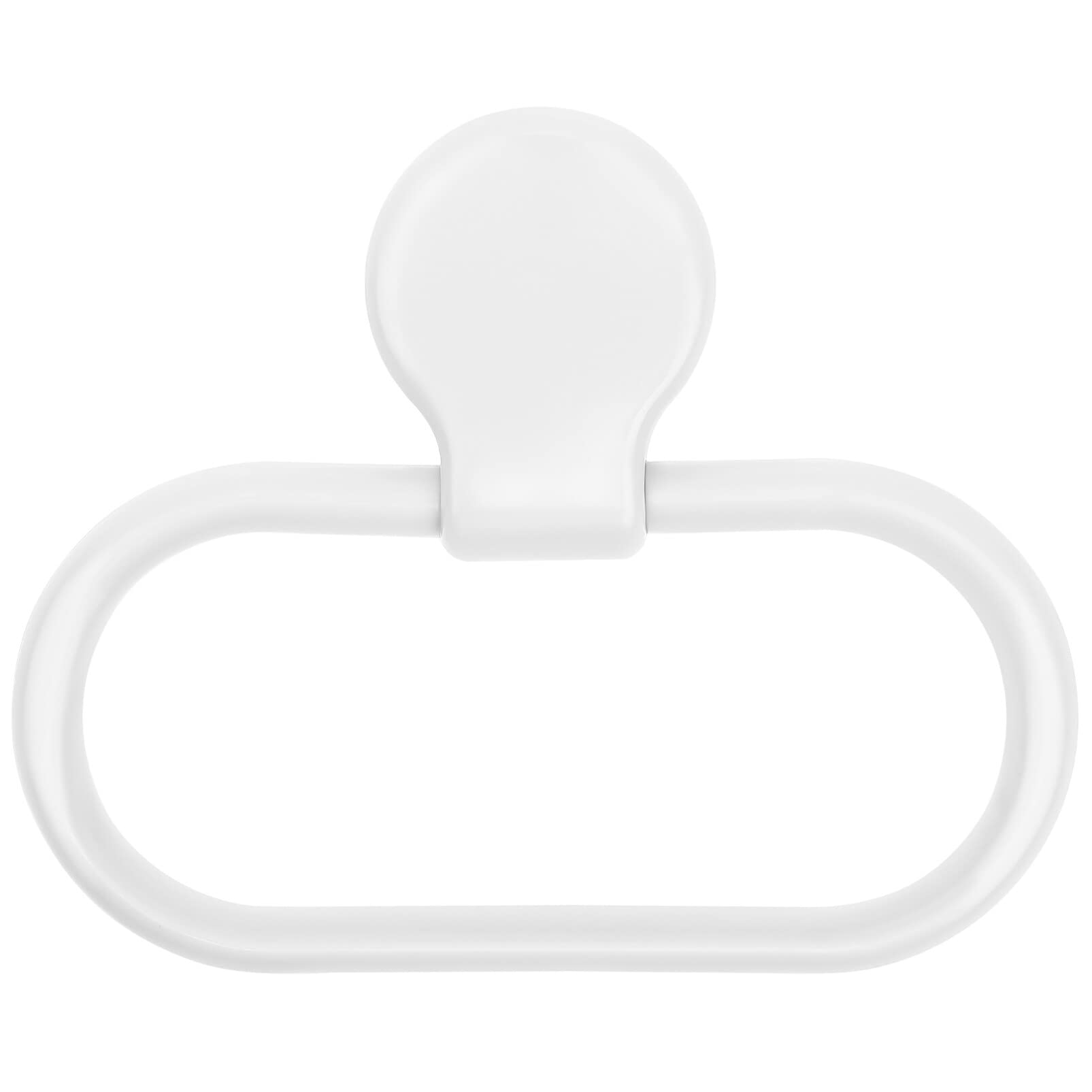 Hemoton Bathroom Towel Ring Holder Self Adhesive Towel Ring Towel Hanger No Drill Towel Bar Hand Towel Ring No Drilling Towel Rack Paper Towel White Wall Hanging Tower Hanger