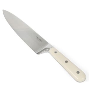 Martha Stewart 8 Inch Forged Triple Riveted Stainless Steel Chef Knife - Linen