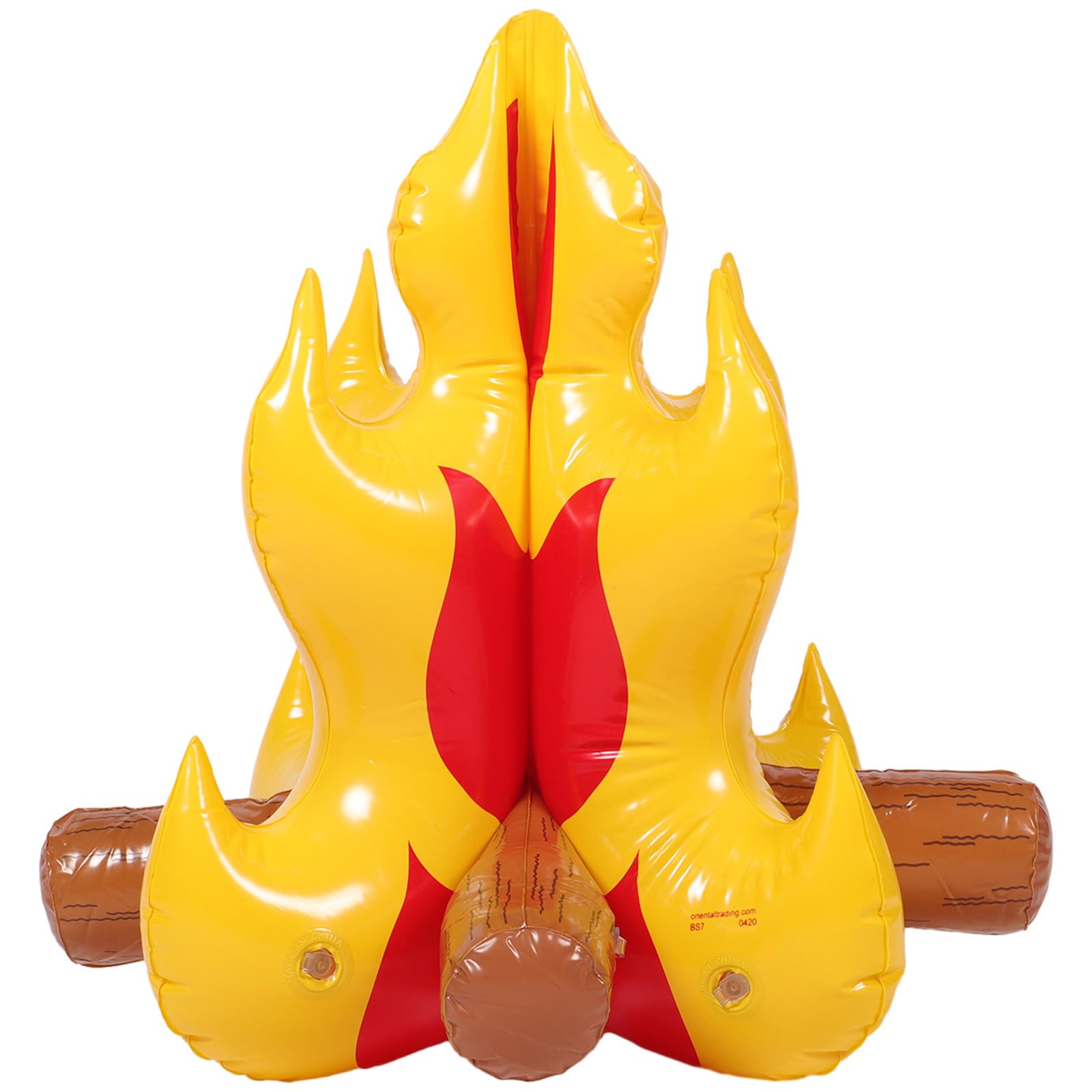 Toyvian Inflatable Campfire Camping Prop, Camping Party Campfire Party Scene Decoration 18 inches Vivid Blow up Campfire for Indoor Camping Sleepovers Scene Settings