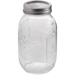 LAIBY Ball Regular Mouth Canning Jars 1 Quart (12 Jars), Ball 32 oz Canning Jars, Silver