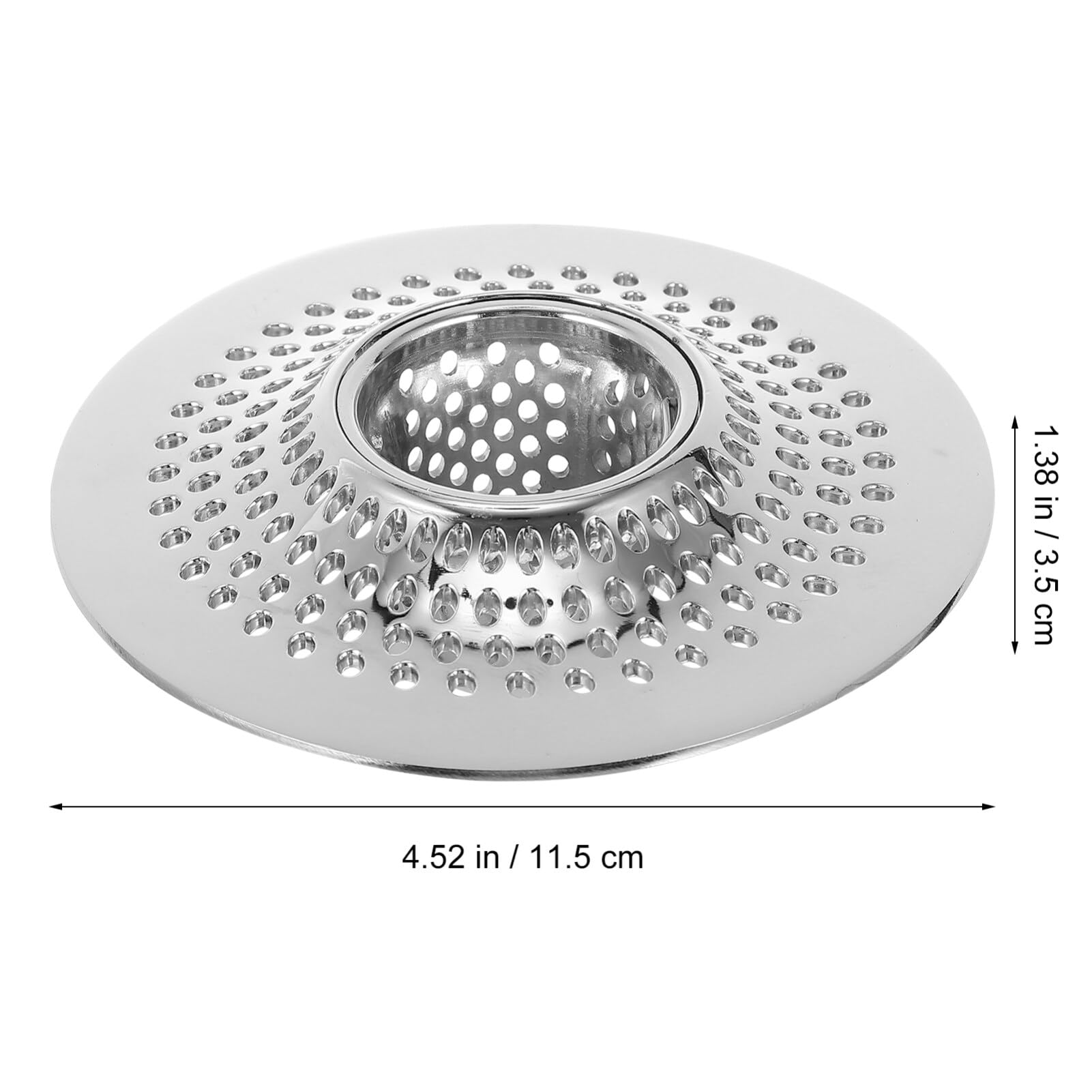 Angoily 1pc Sewer Filter Tub Drain Stopper Bath Tub Plug Hair Strainer Kitchen Drain Strainer Hair Snare Drain Screen Cover Tub Drain Strainer Hair Food Filter Cover Stainless Steel Sink