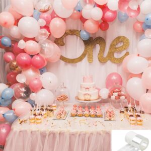 Balloon Arch Kit, 20 Rolls Balloon Arch Strip Kit for Garland, 164 Ft Balloon Tape Strip Double Hole, 1000 Dots Glue Point Tape for Birthday Valentines Wedding Graduations Party Decorations