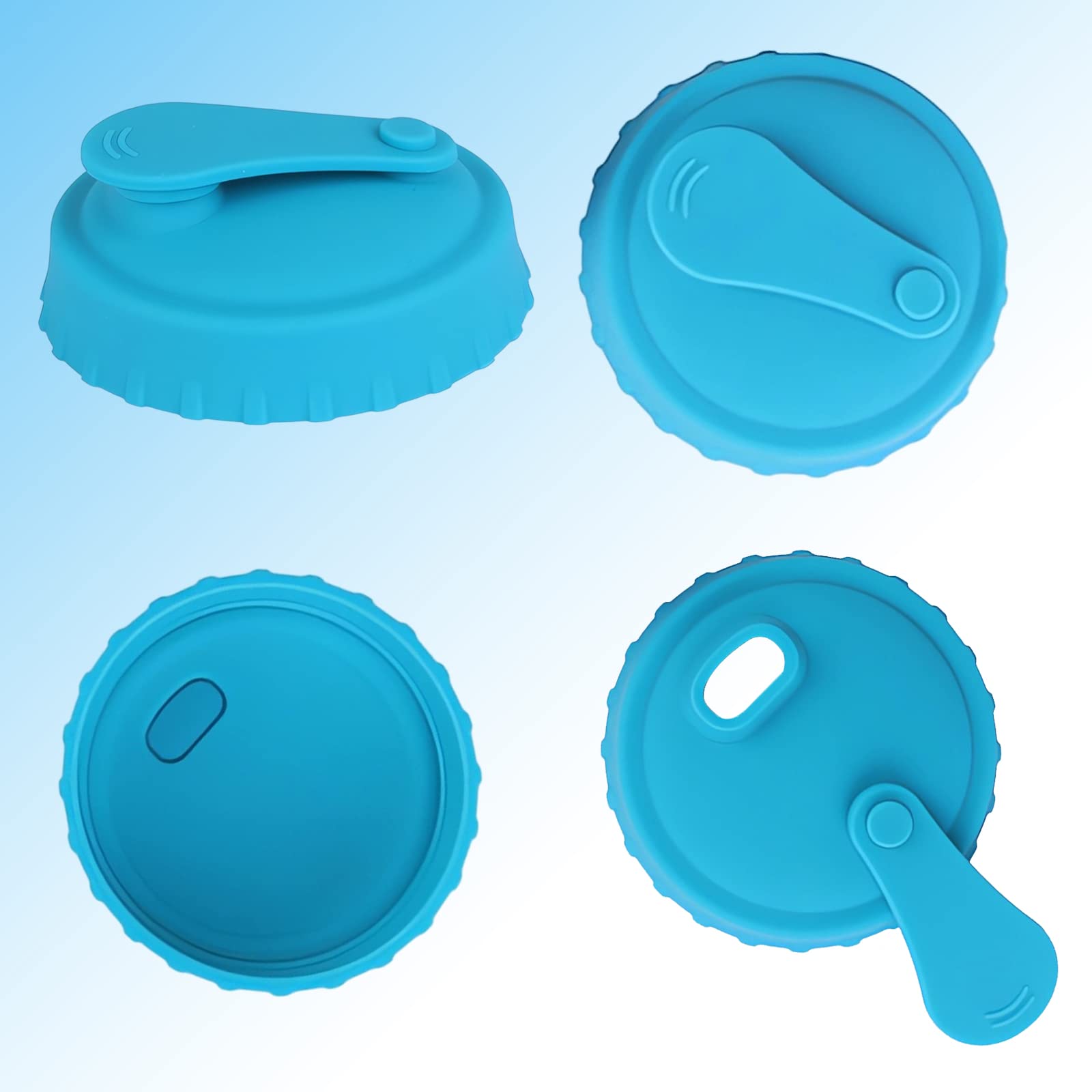 6 Pack Silicone Can Lids - Reusable Pop Can Lids for Standard Size Cans Soda, Silicone Can Tops For Soda/Beer/Juice