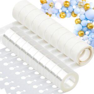 balloon arch kit, 20 rolls balloon arch strip kit for garland, 164 ft balloon tape strip double hole, 1000 dots glue point tape for birthday valentines wedding graduations party decorations