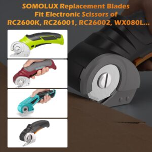 SOMOLUX WA2300 Blades Compatible with Worx ZipSnip Cordless Scissors Replacement Blades, Fits RC2600K, RC2601, RC2602, WX080L, WX081, WX082L, WX081L, WX745L.9 (5-Pack)