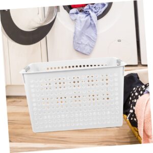 Dirty Clothes Hamper Plastic Organizer Bins Baby Bath Towel Storage Basket White Desktop Plastic Baskets Pp Baby Plastic Laundry Baskets Sundries Storage Holder